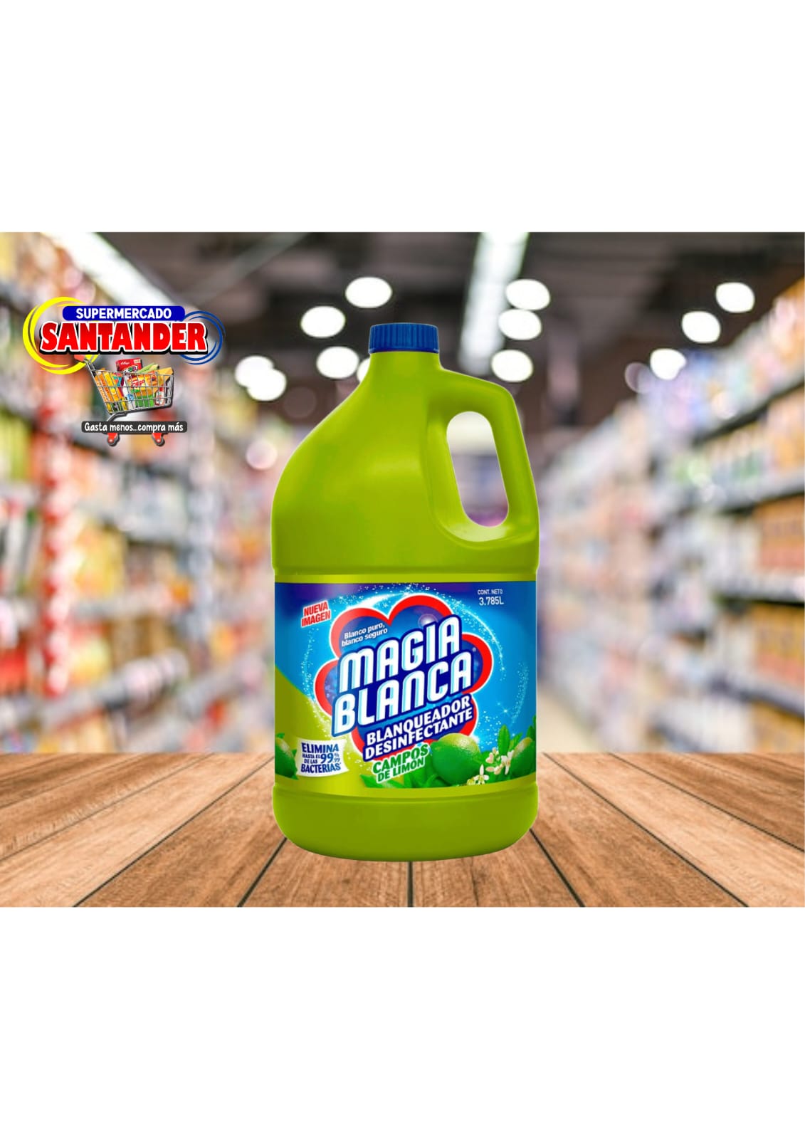 Cloro Magia Blanca Campos Limon 3.785 L