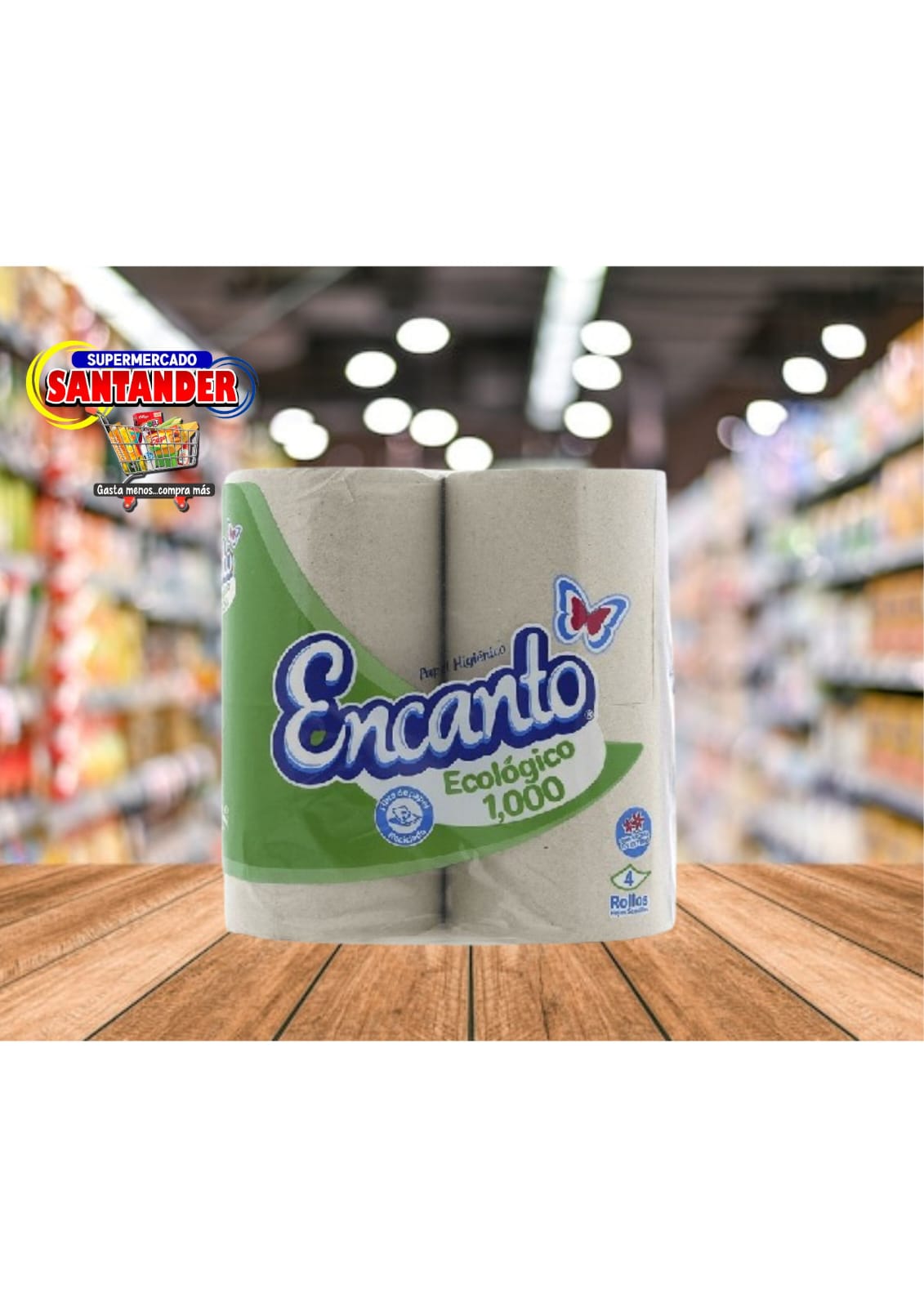 Papel Encanto 1000 Hojas x 4 Rollos