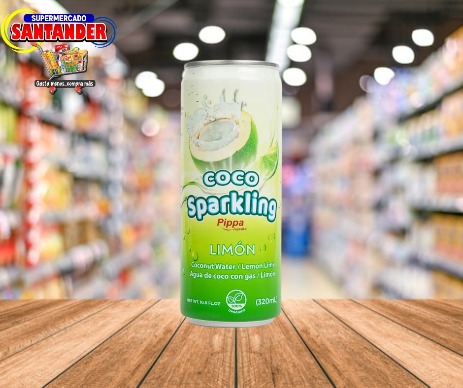 Jugo Pippa Coco Sparkling Limón 320ml