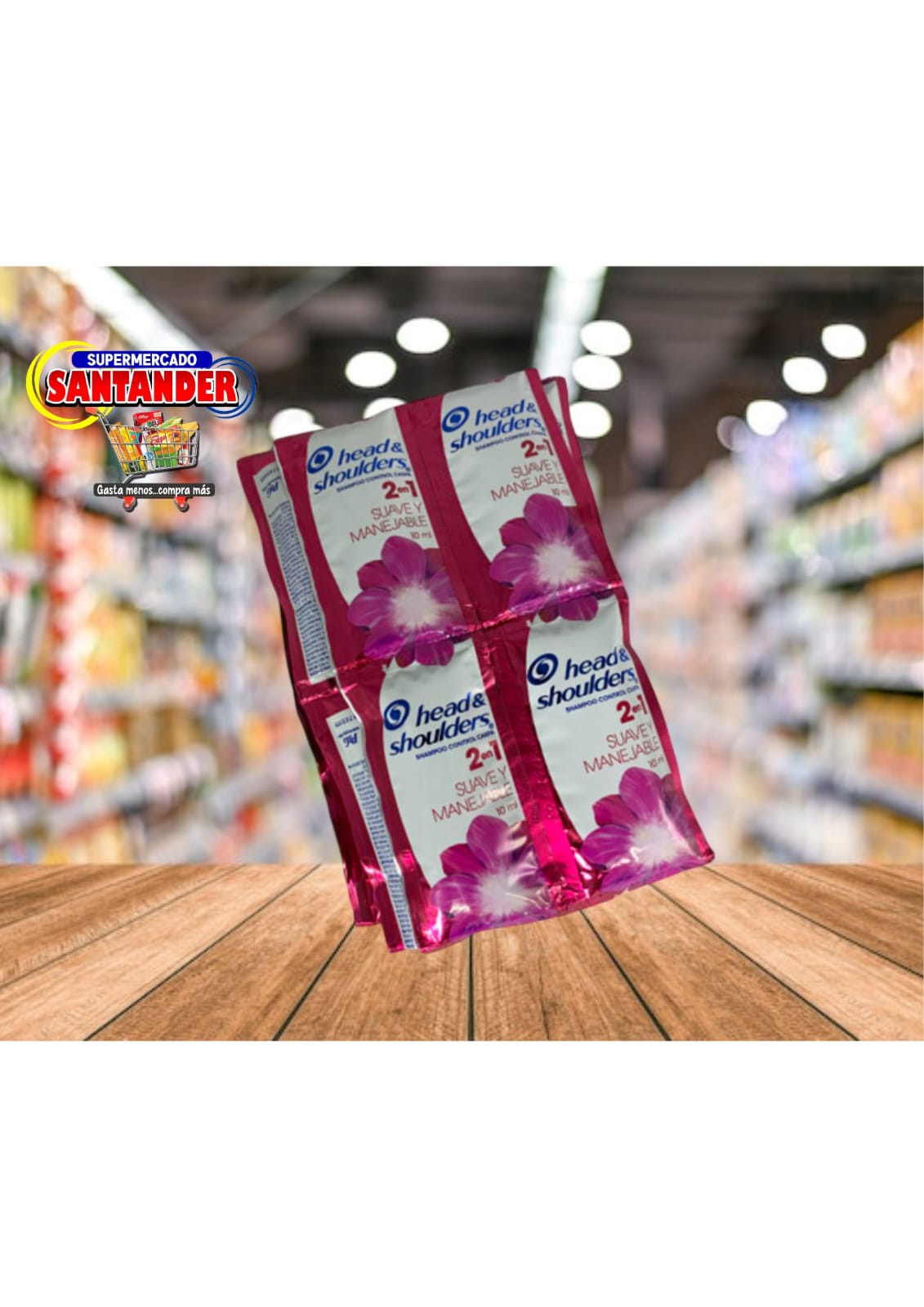 Shampoo Head y Shoulders Suave y Manejable pack 10ml