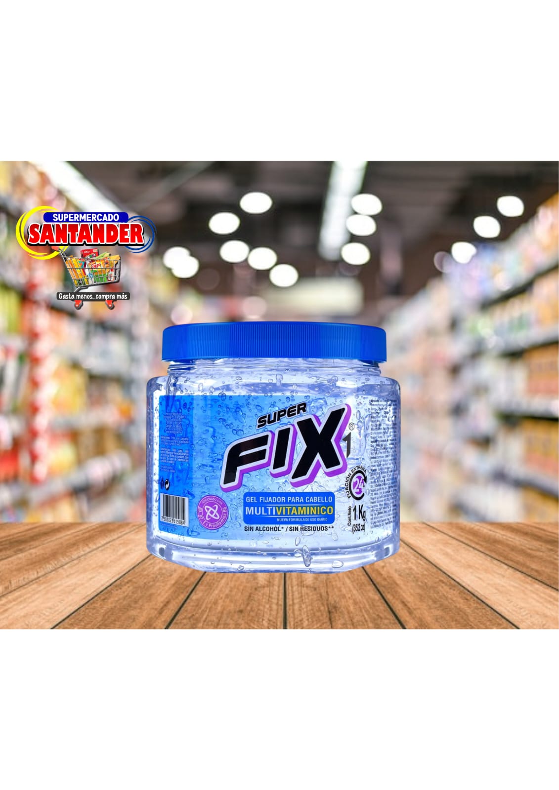 Gel Fijador para el Cabello Super Fix 1 Kg