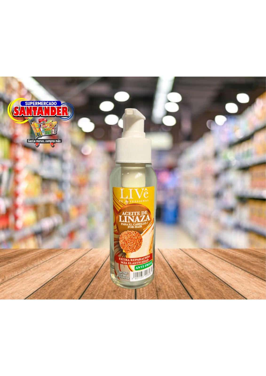 Aceite Live de Linaza Para el Cabello 