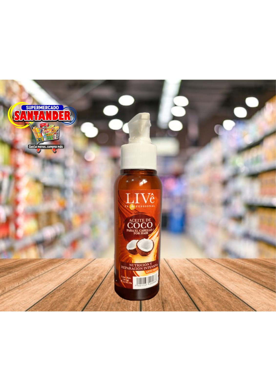 Aceite Live de Coco Para el Cabello 