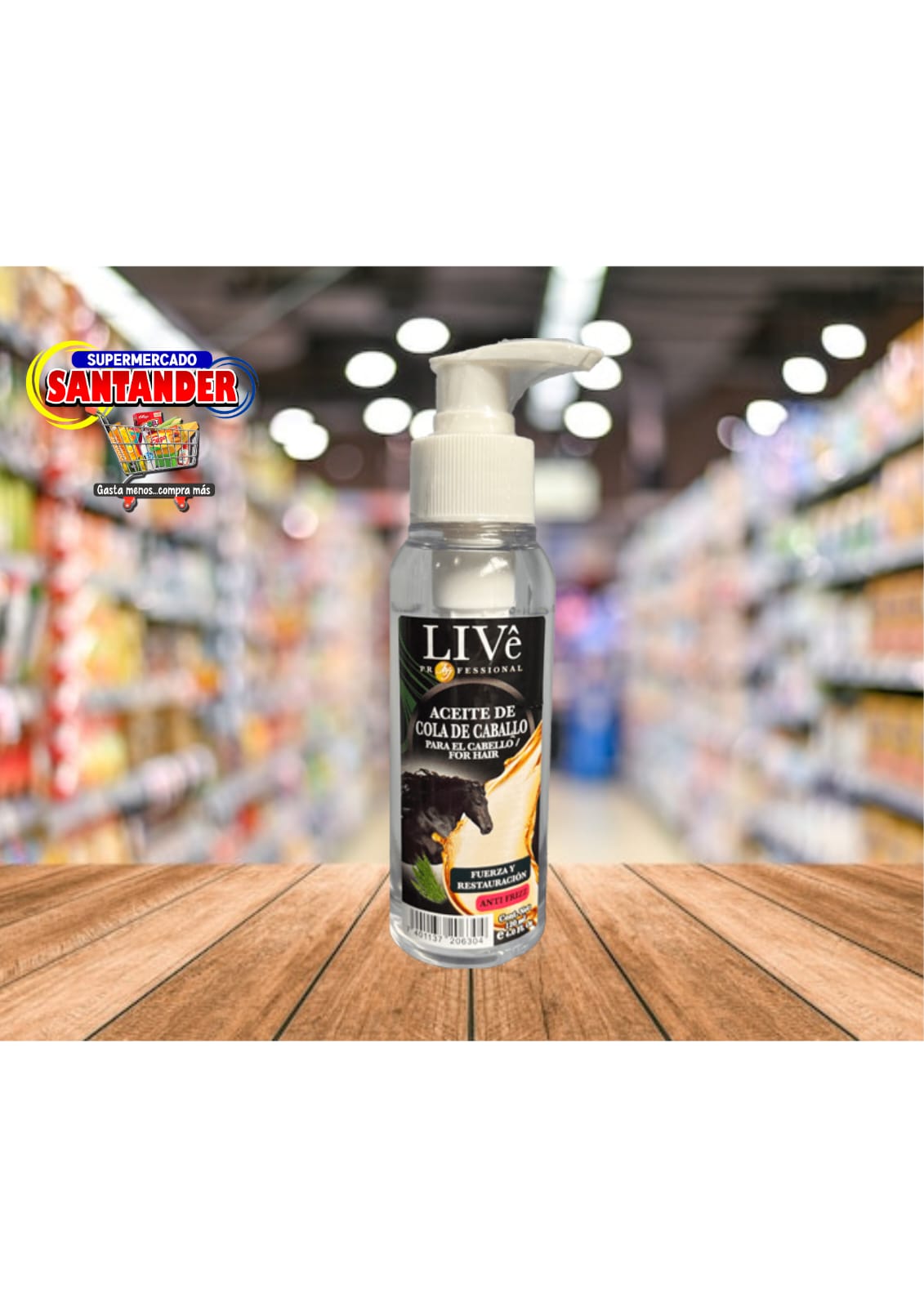Aceite Live de Cola De Caballo  Para el Cabello 
