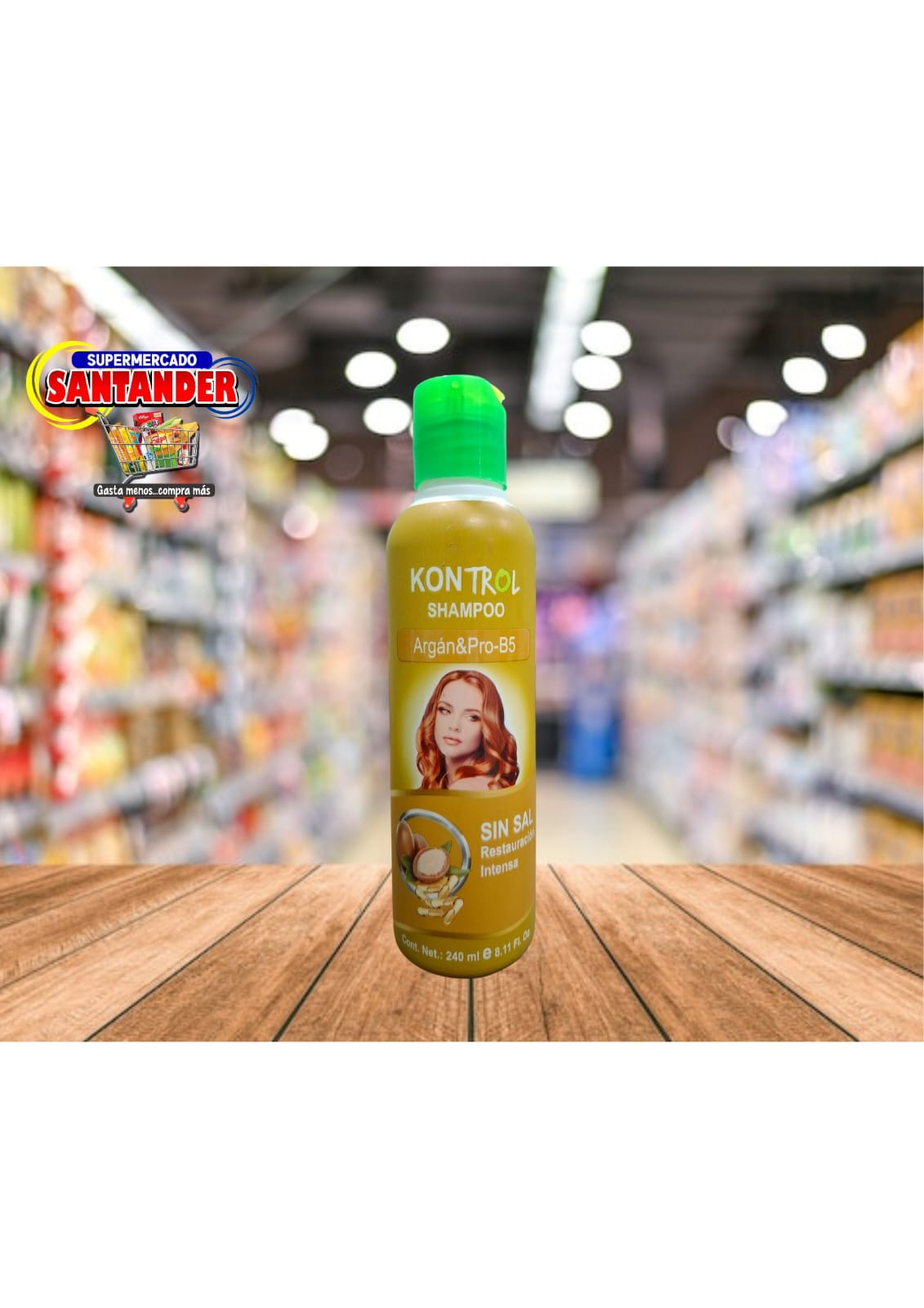 Shampoo Kontrol de Argan y Pro -B Sin sal
