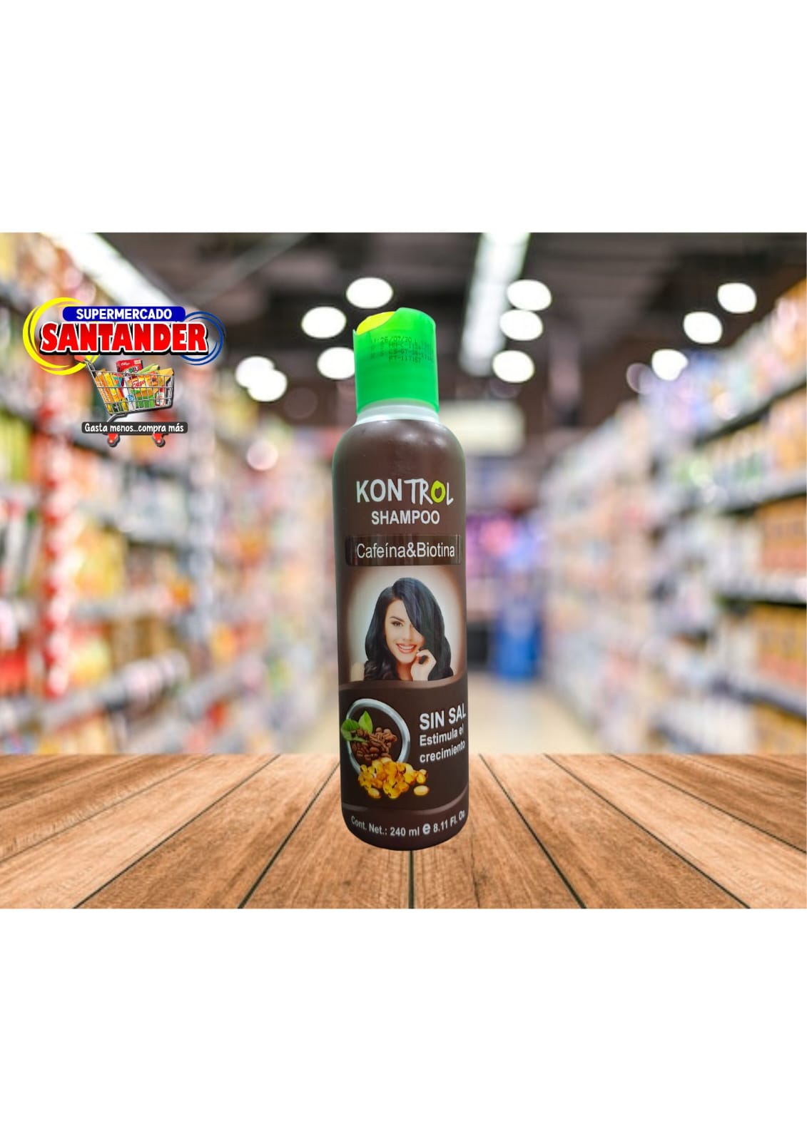 Shampoo Kontrol de Cafeina y Biotina