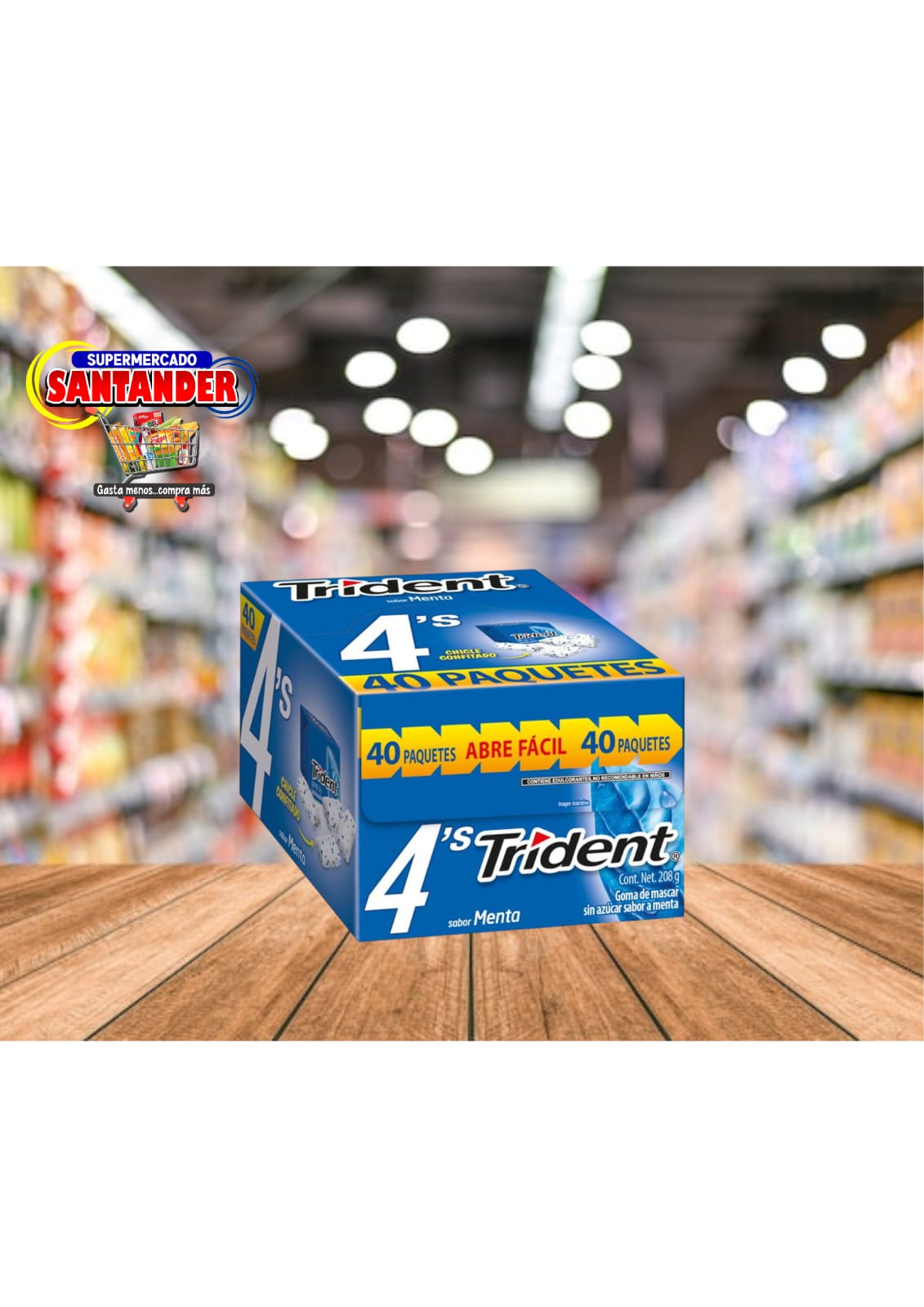 Caja de Trindent de sabor Menta  40 Unidades