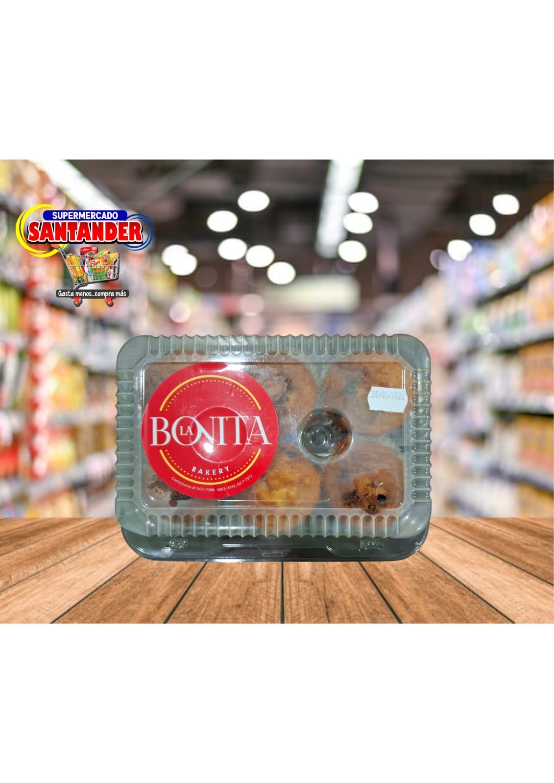 Mofin de Vainilla de la Bonita