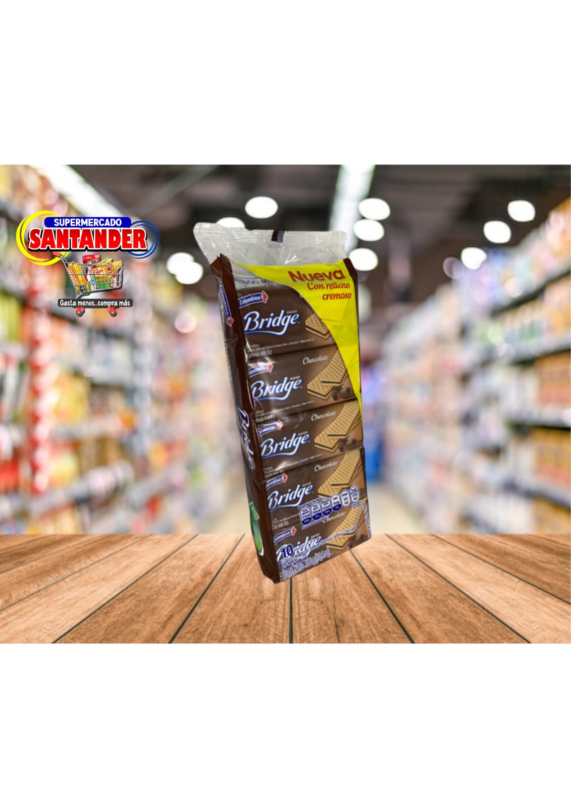 Galleta Bridge de Chocolate Colombina