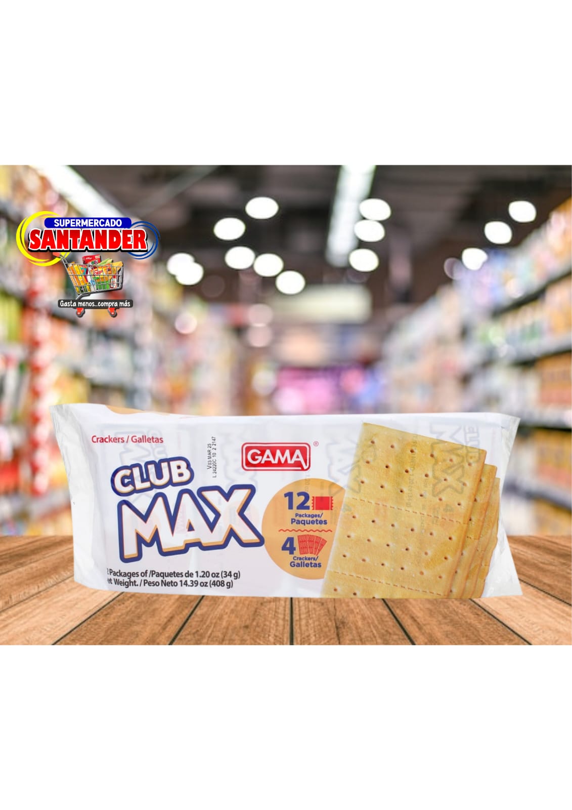 Galleta Clud Max Gama  12 Unidades