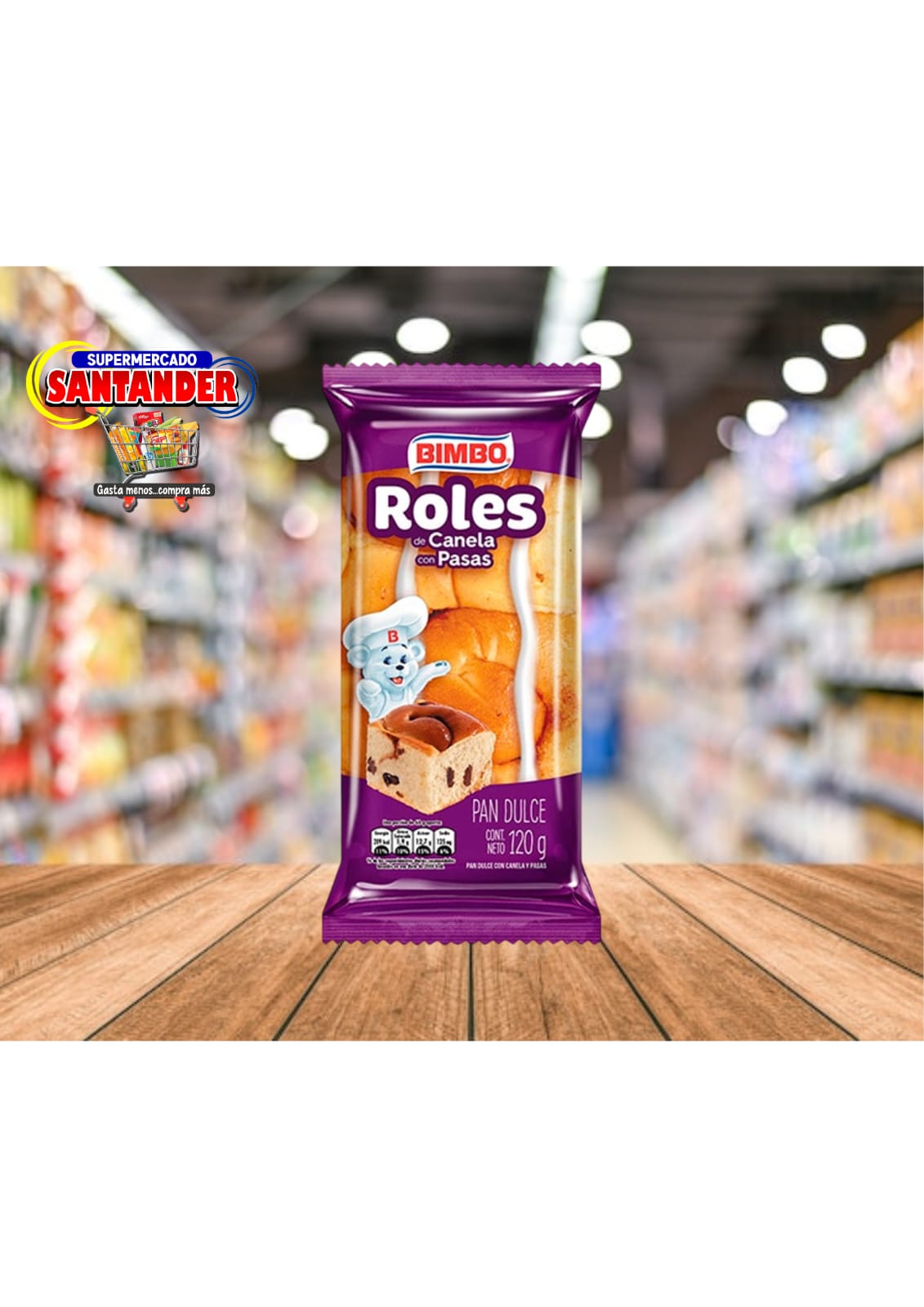 Roles de Canela Con pasas