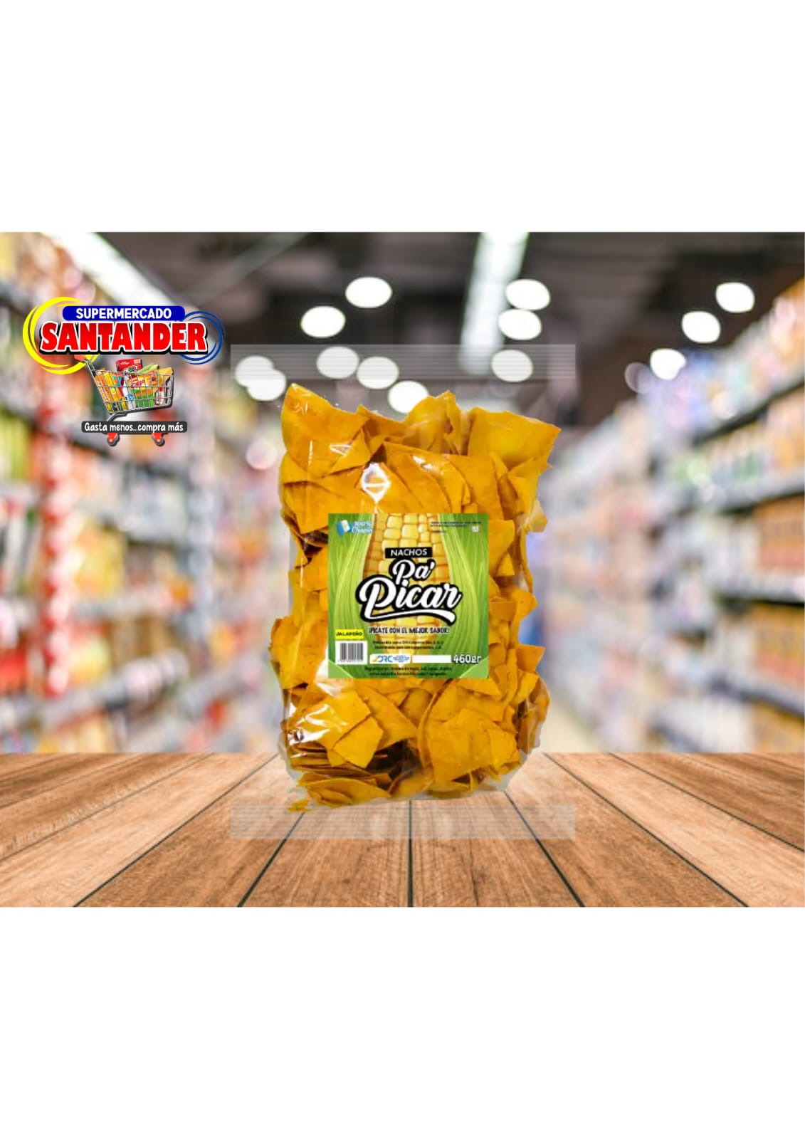 Nachos Jalapeños Pa Picar 460Grs.