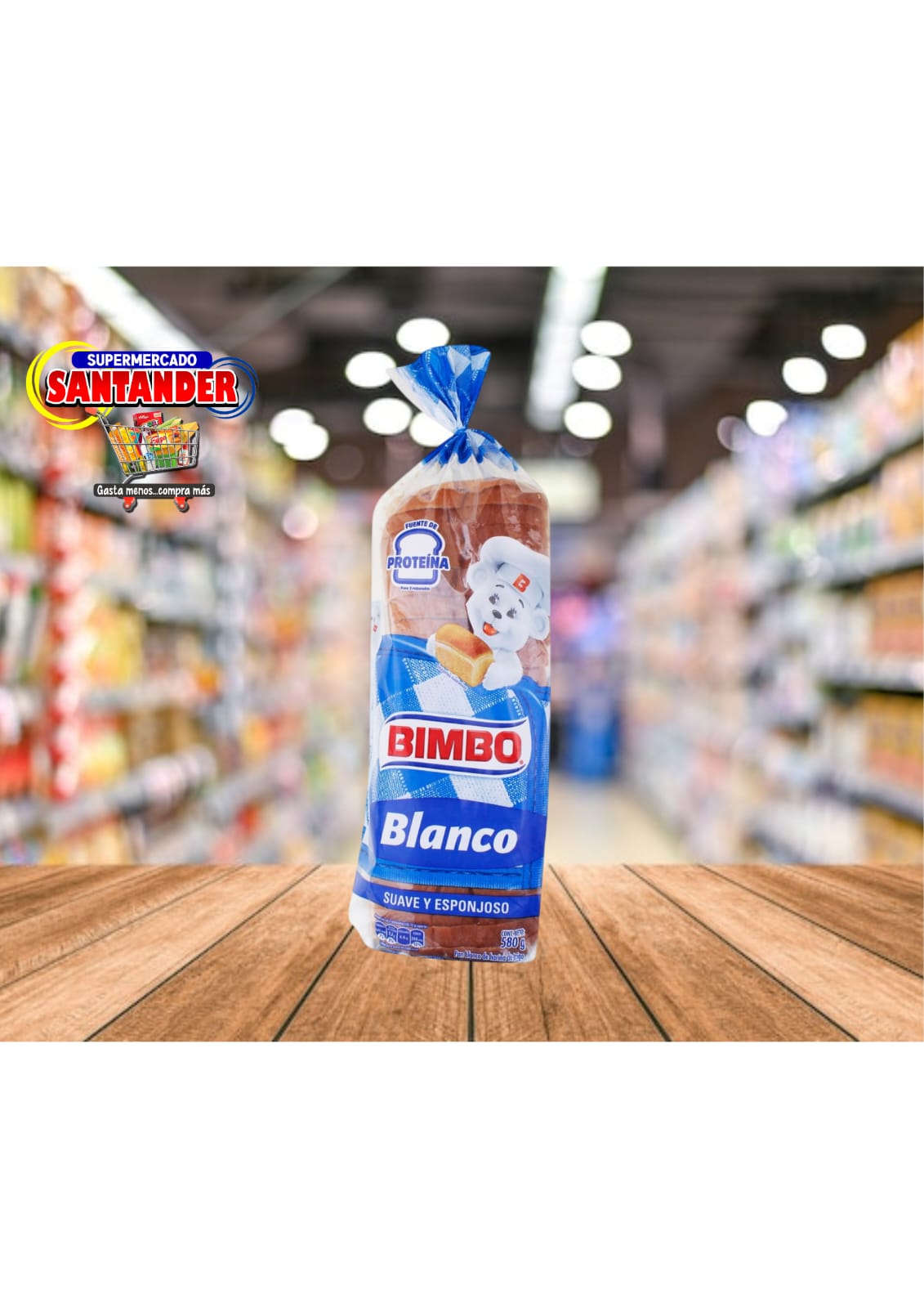 Bimbo Pan Blanco - 580Grs.