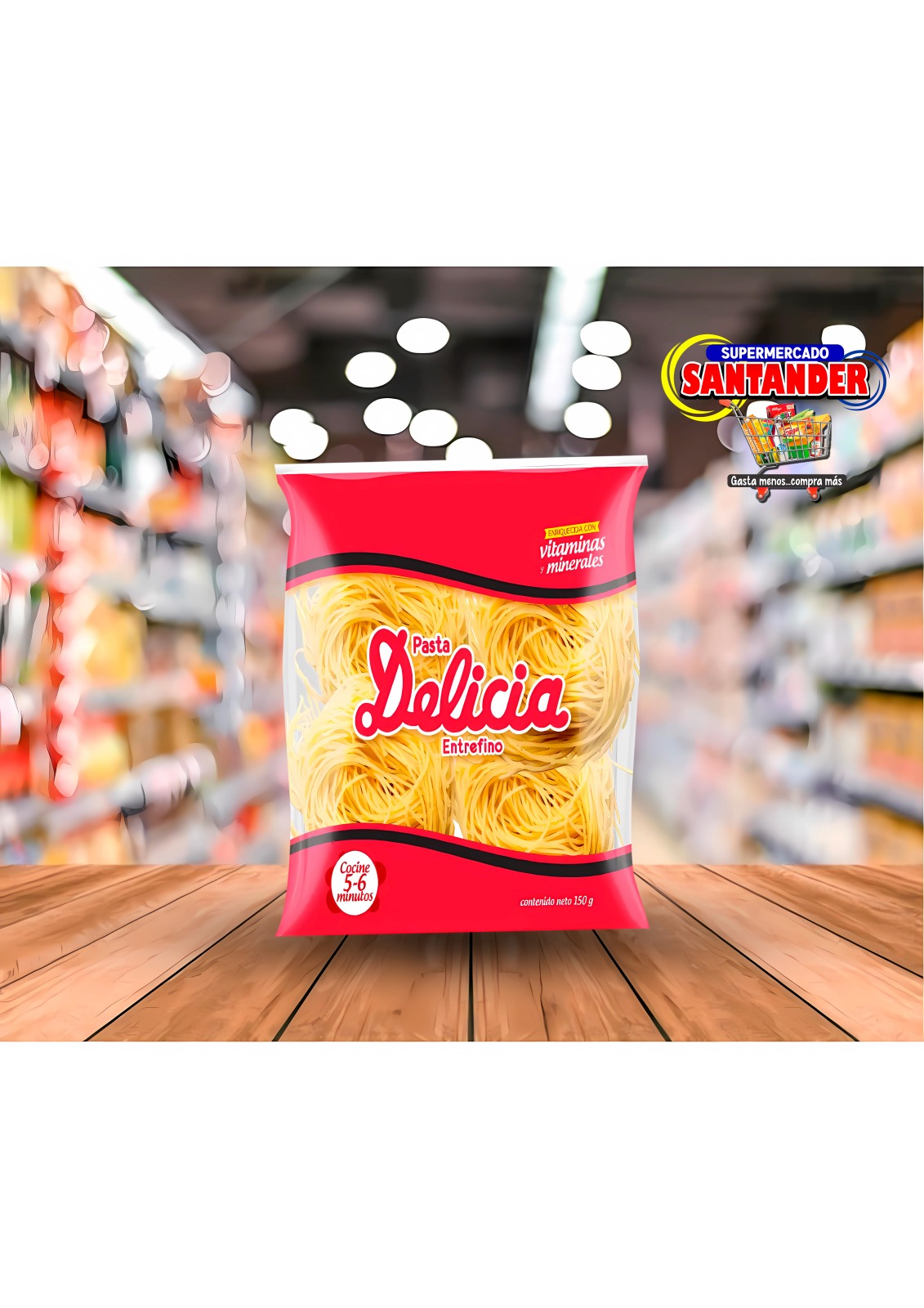 Pasta Delicia Entrefino 150Grs.