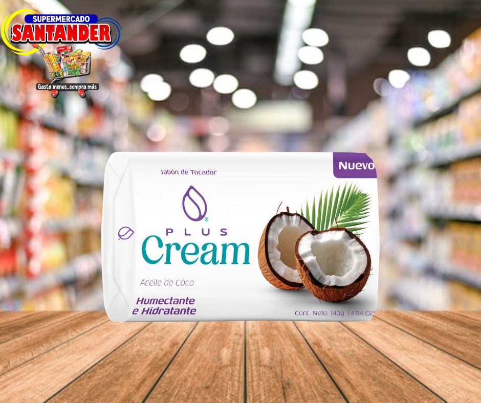 Jabon Plus Cream Aceite de Coco - 140Grs.