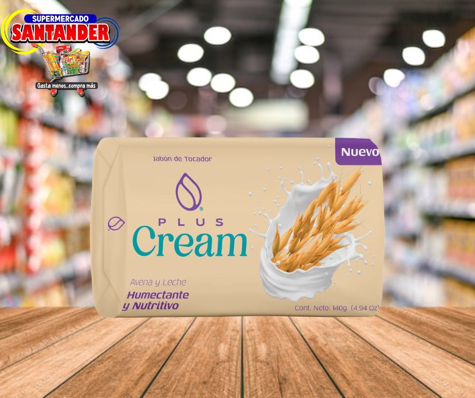 Jabon Plus Cream Avena y Lche - 140Grs.