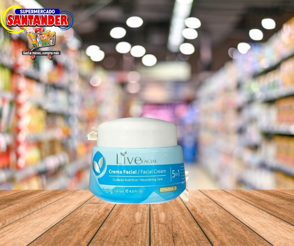 Crema Facial Cuidado Nutritivo con Vitamina E - 120Grs.