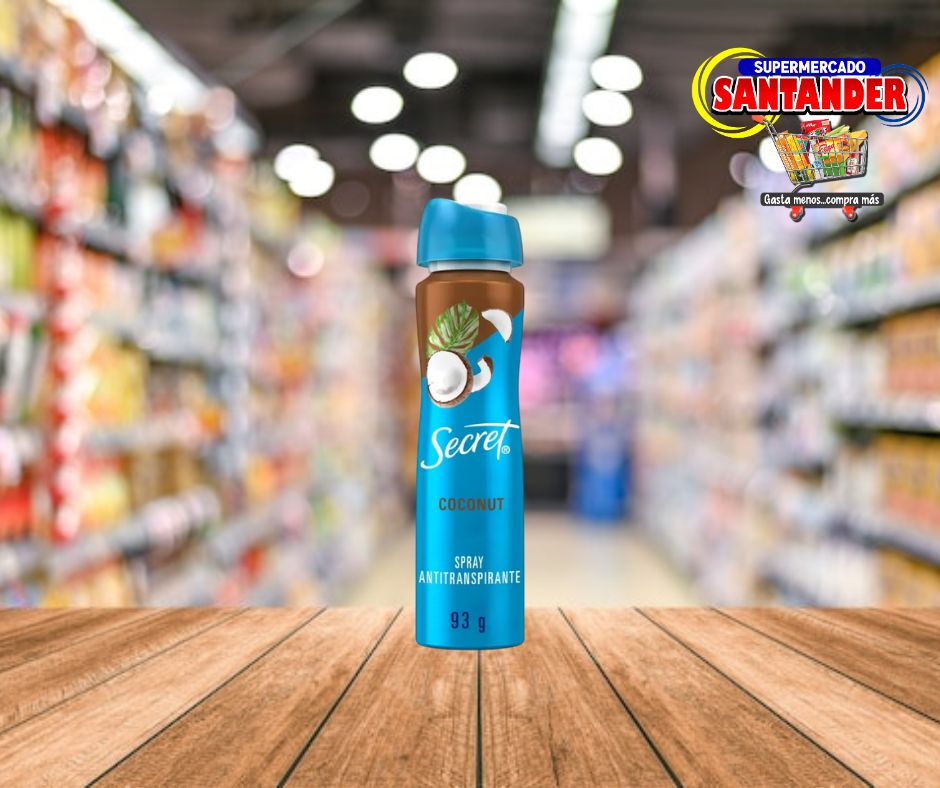 Desodorante Aerosol Secret Coconut - 93Grs.