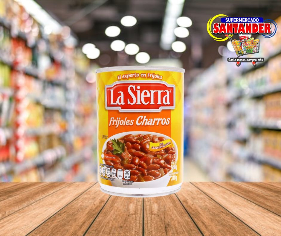 La Sierra Frijoles Enteros Charros - 560Grs.