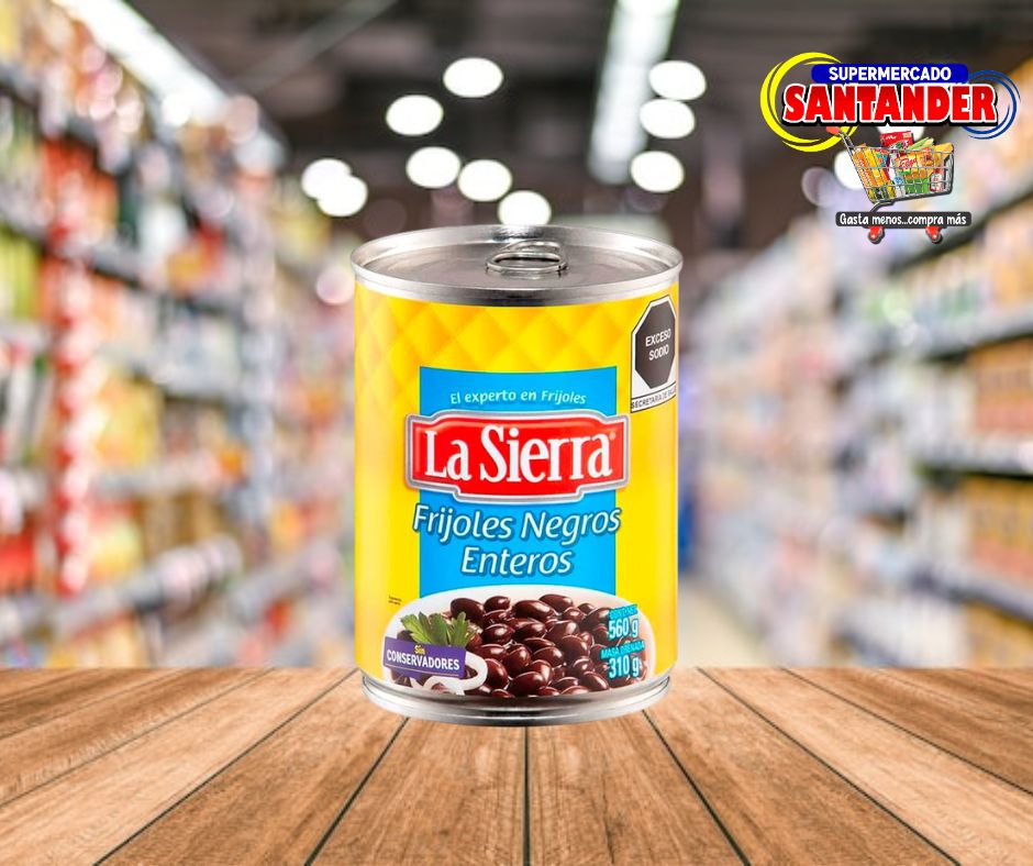 La Sierra Frijoles Negros Enteros - 560Grs.