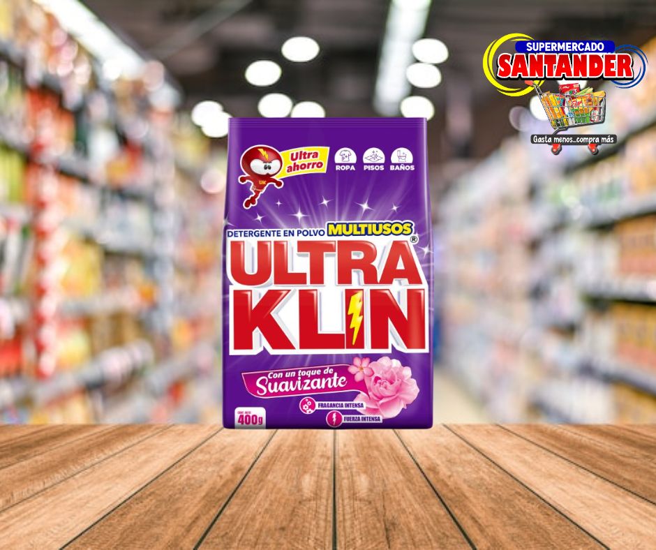 Ultra Klin Fuerza Intensa con Suavizante Morado - 400G