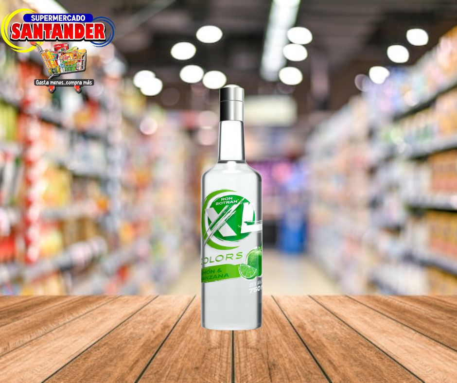Botella Ron Botian XL Colors Limon - Manzana - 750ml