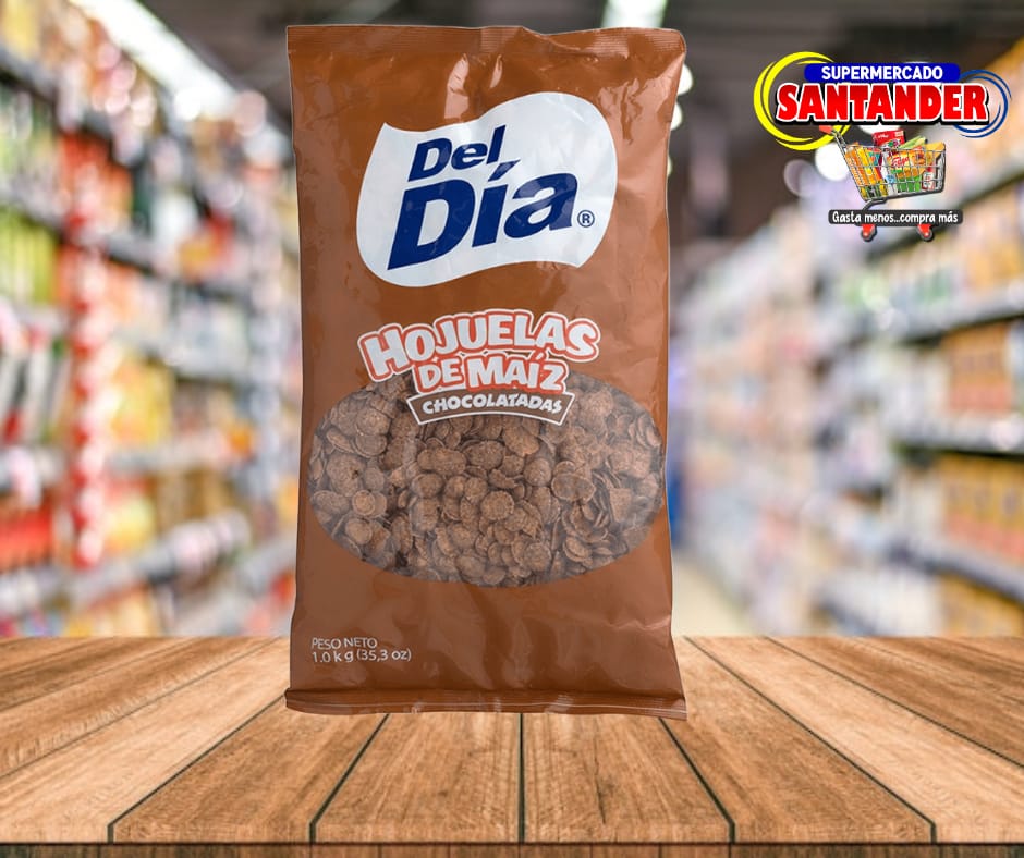 Hojuelas de Maiz Enchocolatadas Del Dia 1.0 Kg